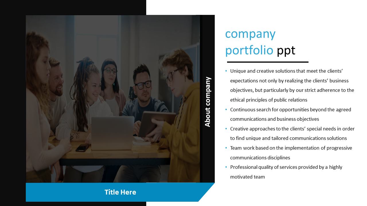 Free - Company Portfolio PPT Template and Google Slides Themes